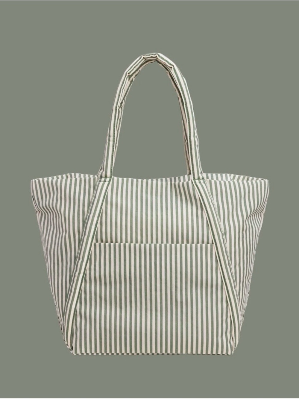 BAGGU Sage Stripe Cloud Bag NWT